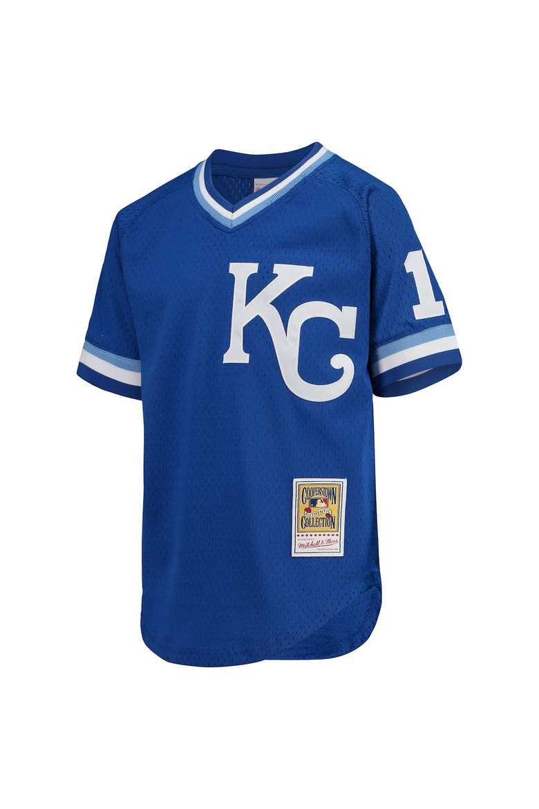 Youth Mitchell & Ness Bo Jackson Royal Kansas City Royals Cooperstown Collection Mesh Batting Practice Jersey, Alternate, color, Royal