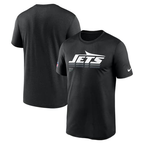 Nike Black New York Jets Sideline Legend Performance T-shirt In Black