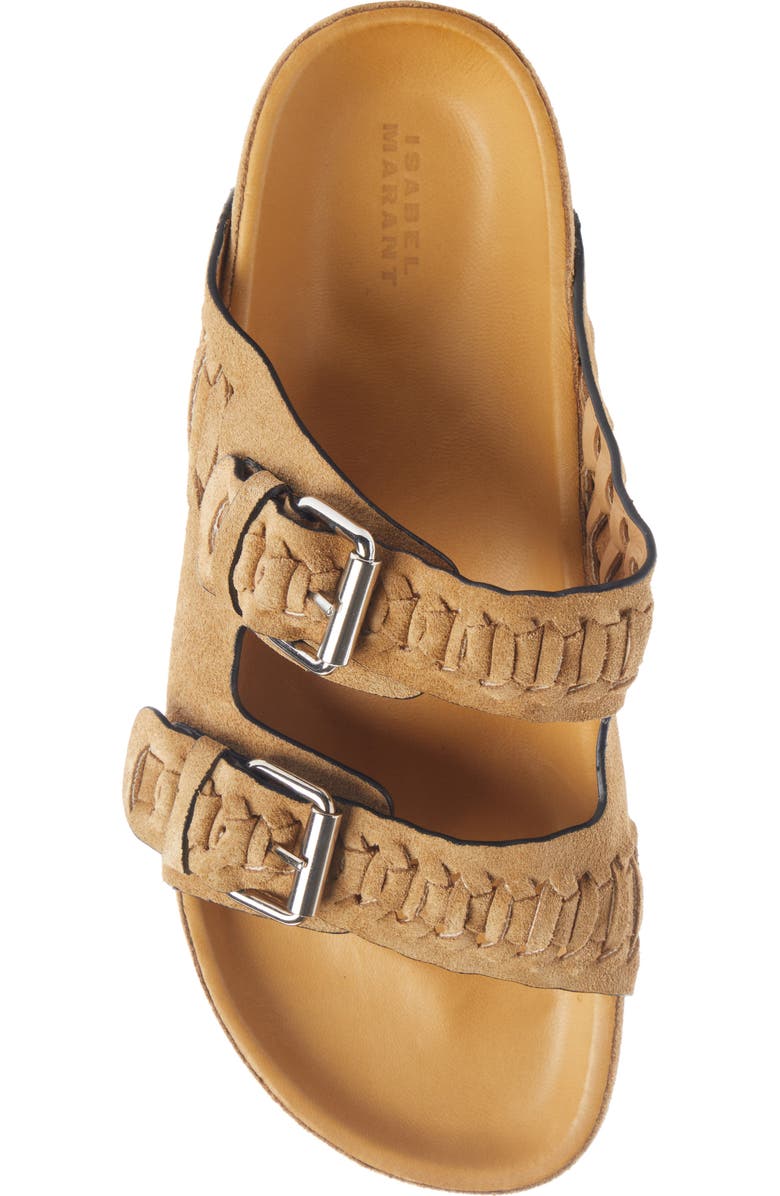 Isabel Marant Lennyo Suede Slide Sandal, Alternate, color,