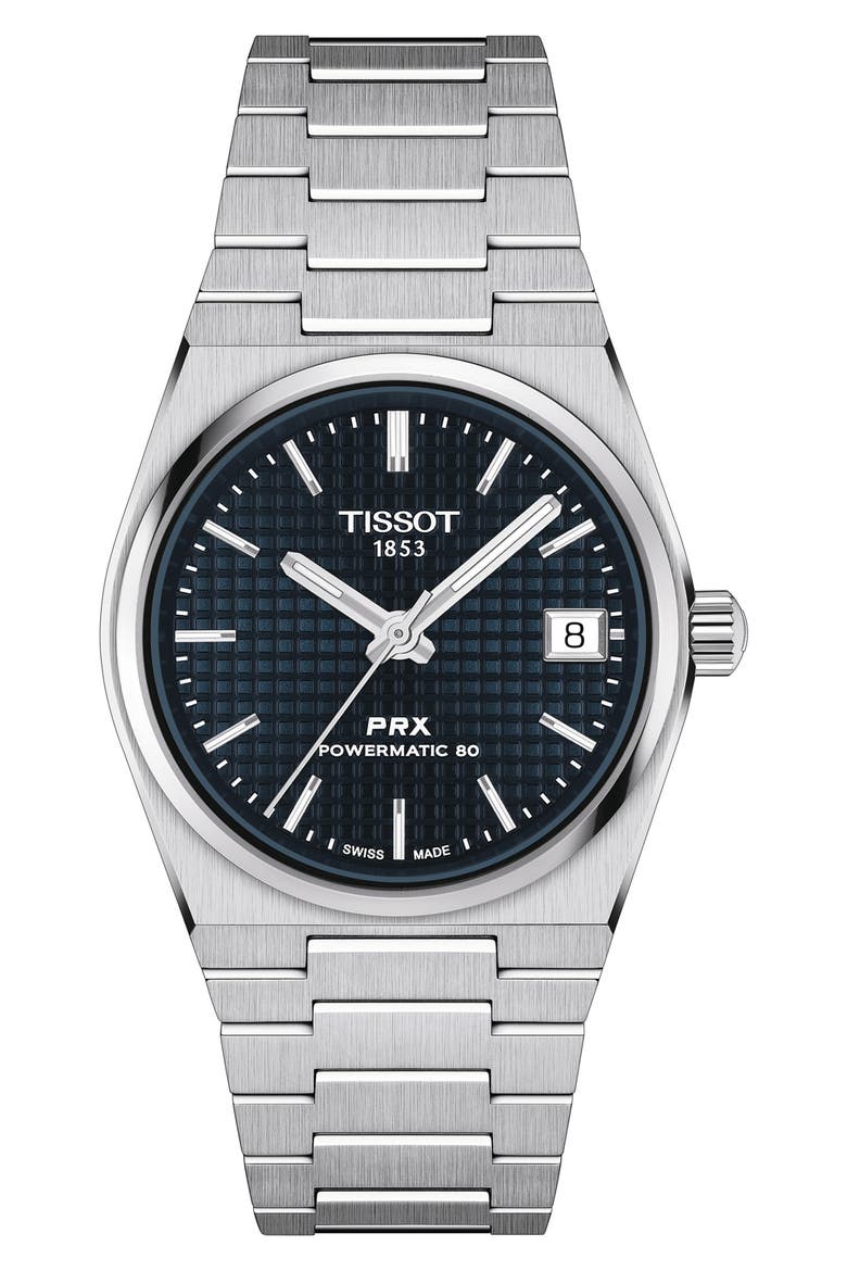 PRX Powermatic 80 Bracelet Watch, 35mm, Main, color, SILVER