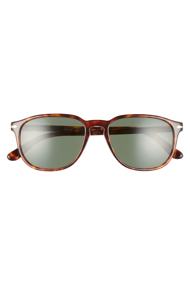55mm Square Sunglasses, Alternate, color, HAVANA/ GREEN SOLID