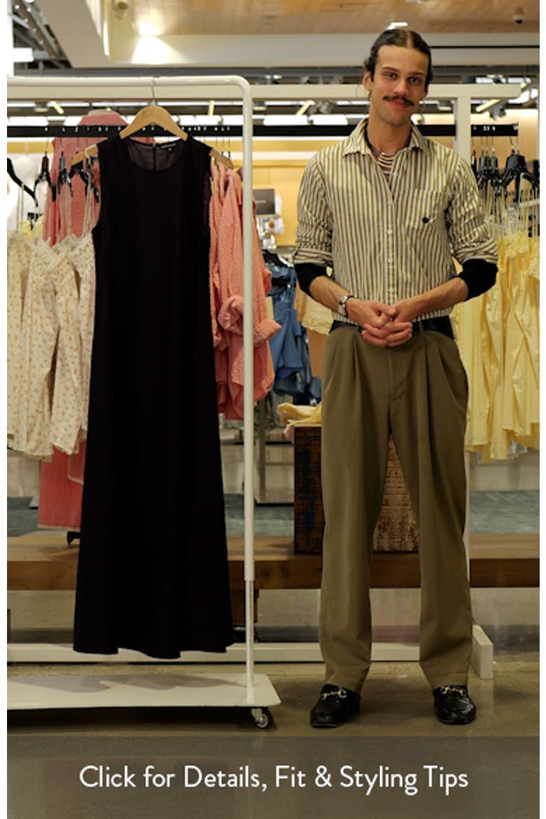 Sleeveless Cady Maxi Dress video
