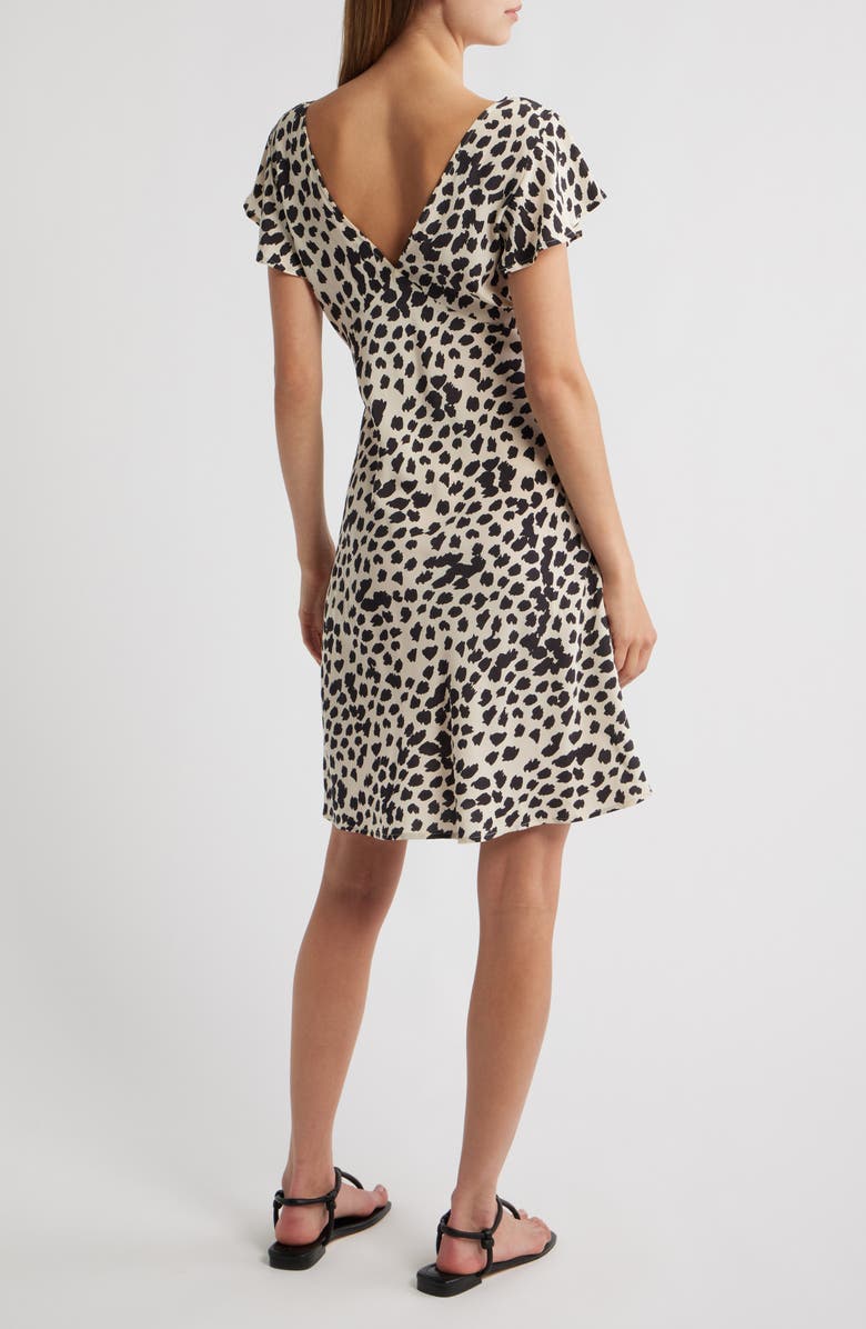 Rails Gigi Spot Print Minidress, Alternate, color, Taupe Spotted