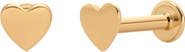 MADE BY MARY 14k Heart Stud Earring