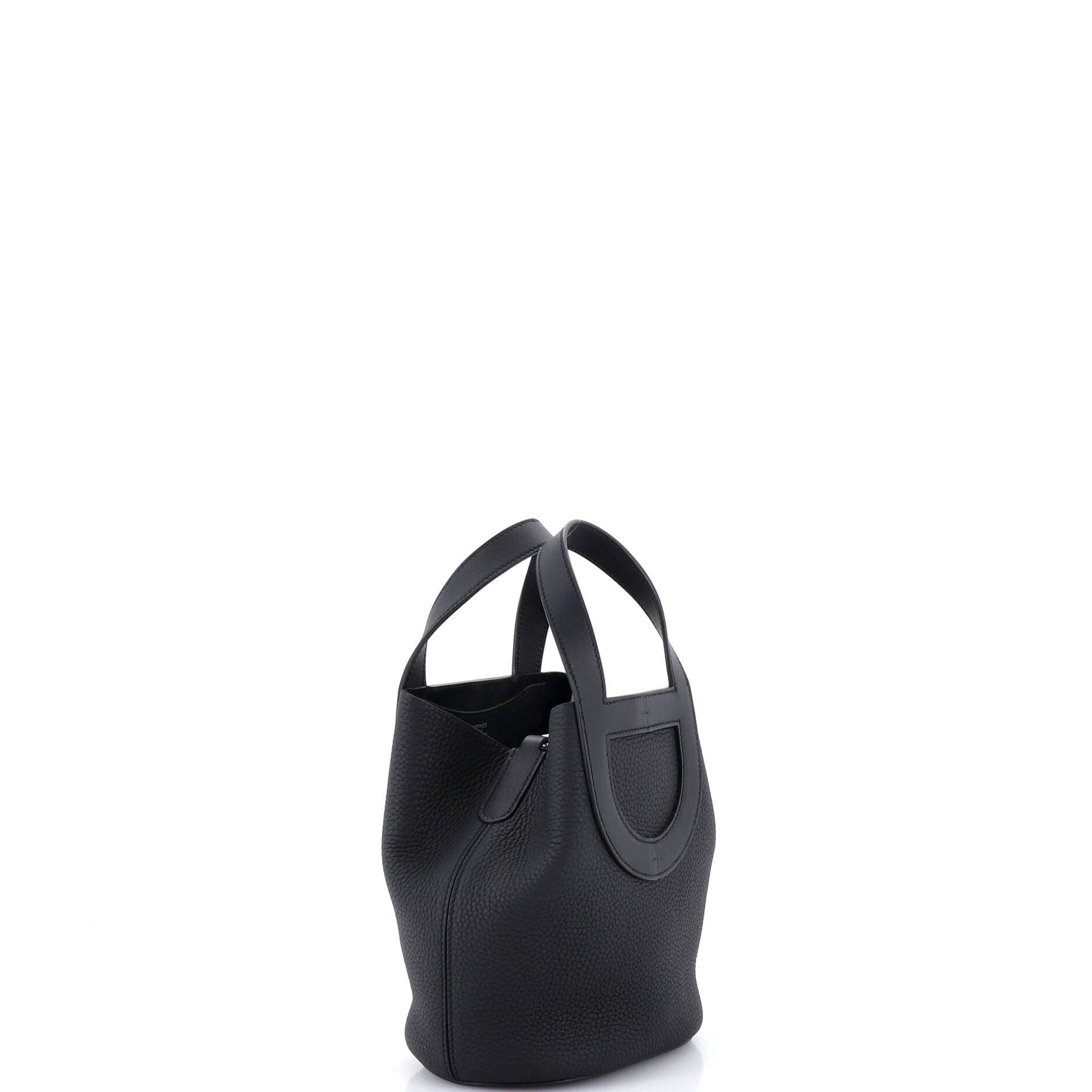 Pre-Owned Hermes In-The-Loop Bag Clemence with Swift 18, Alternate, color, Noir