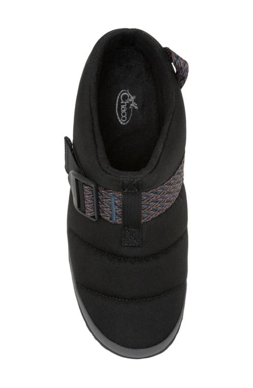 Chaco Ramble Rugged Water Resistant Puffer Clog In Black Graphite