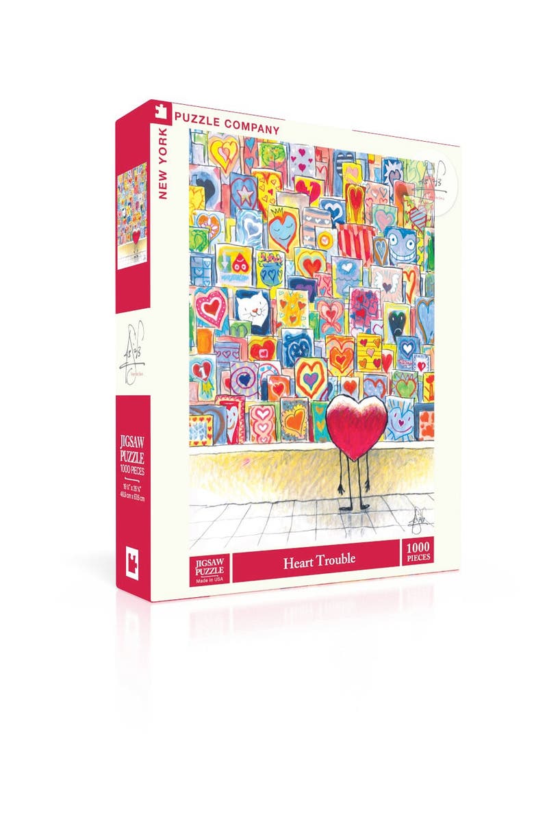 NEW YORK PUZZLE COMPANY Heart Trouble 1000 Piece Puzzle, Main, color, NO COLOR