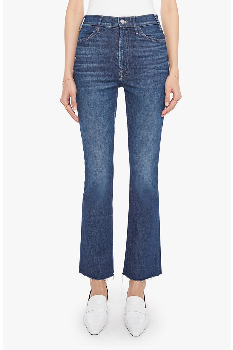 The Hustler Fray Ankle Bootcut Jeans, Main, color, KICKS AND RIFFS