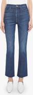 MOTHER The Hustler Fray Ankle Bootcut Jeans