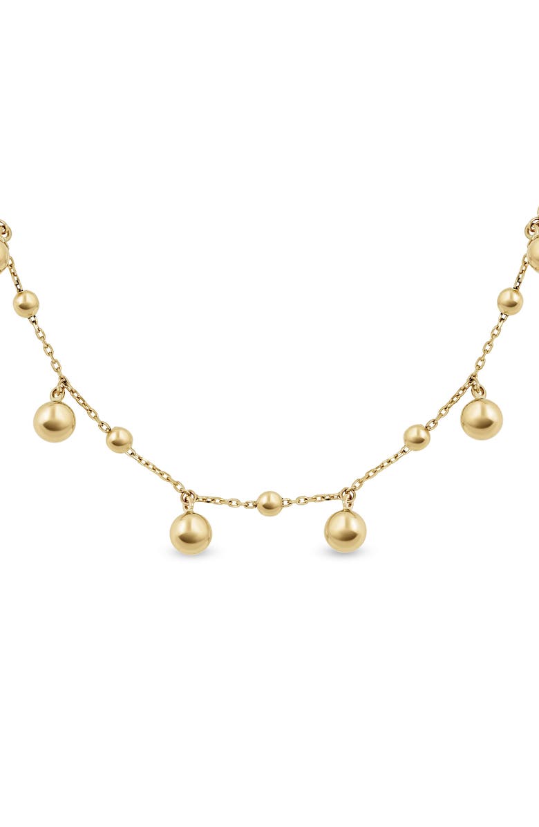 Bony Levy 14K Gold Sphere Station Necklace, Main, color, 14K Yellow Gold