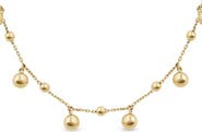 Bony Levy 14K Gold Sphere Station Necklace