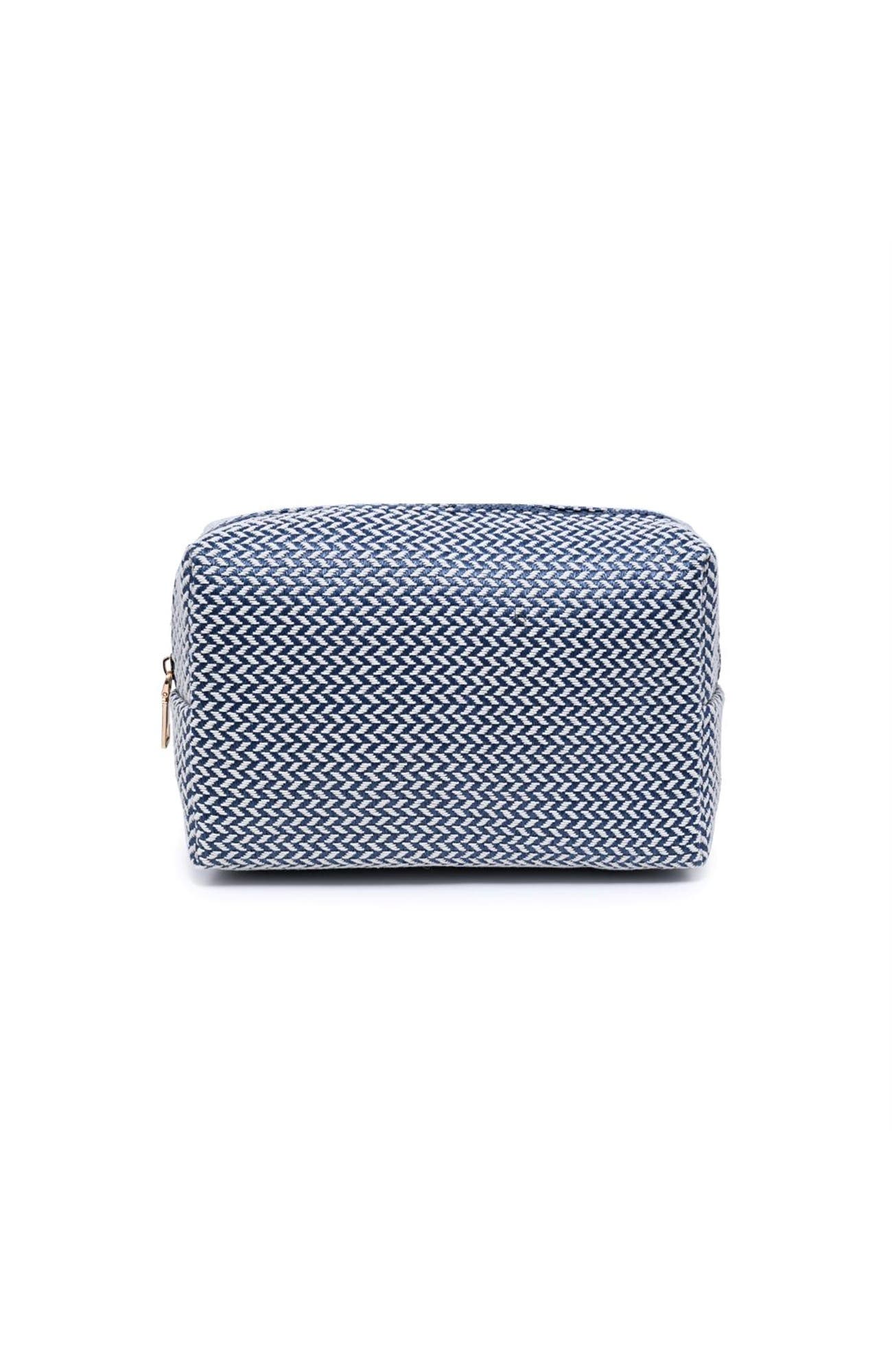Switchback Cosmetic & Travel Organizer Pouch, Main, color, Navy