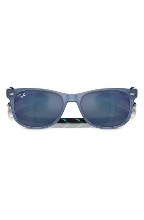 Junior 50mm Wayfarer Mirrored Sunglasses (Kids)