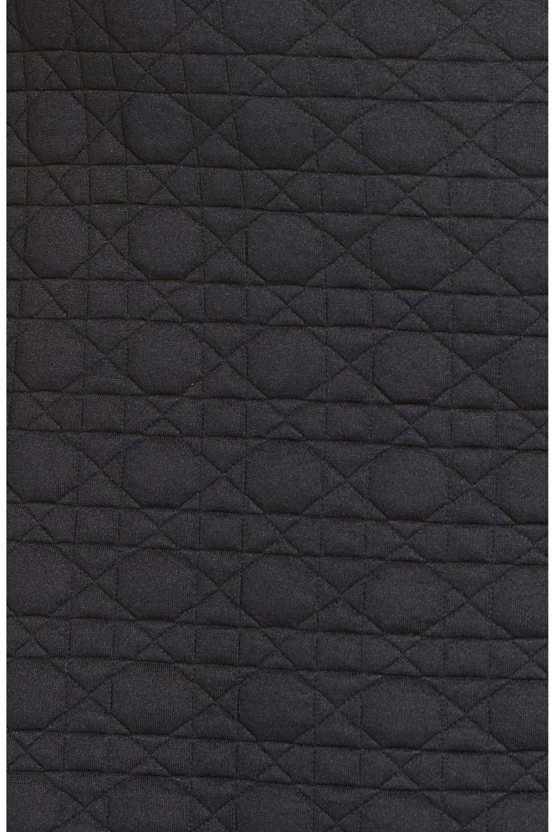 Quilted Pencil Skirt, Main, color, CAVIAR