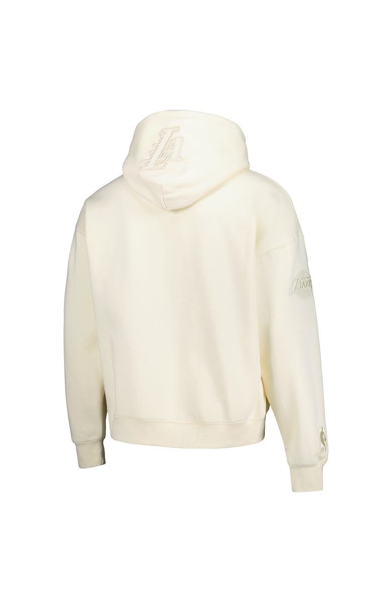 PRO STANDARD Men's Pro Standard LeBron James Cream Los Angeles Lakers Name & Number Pullover Hoodie, Alternate, color, 
