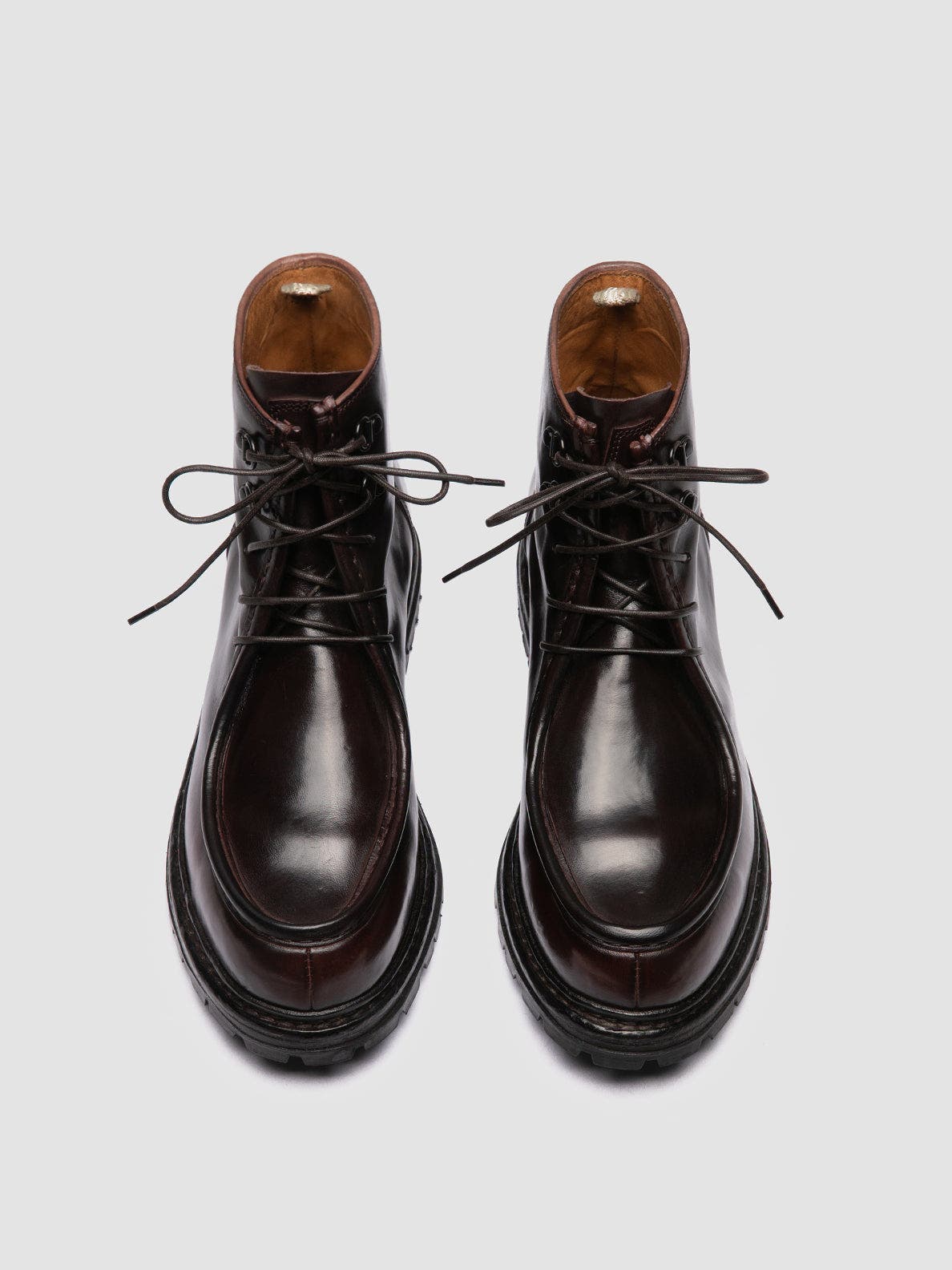 Officine Creative Volcov 010 Leather Lace-Up Boots, Alternate, color, Burgundy