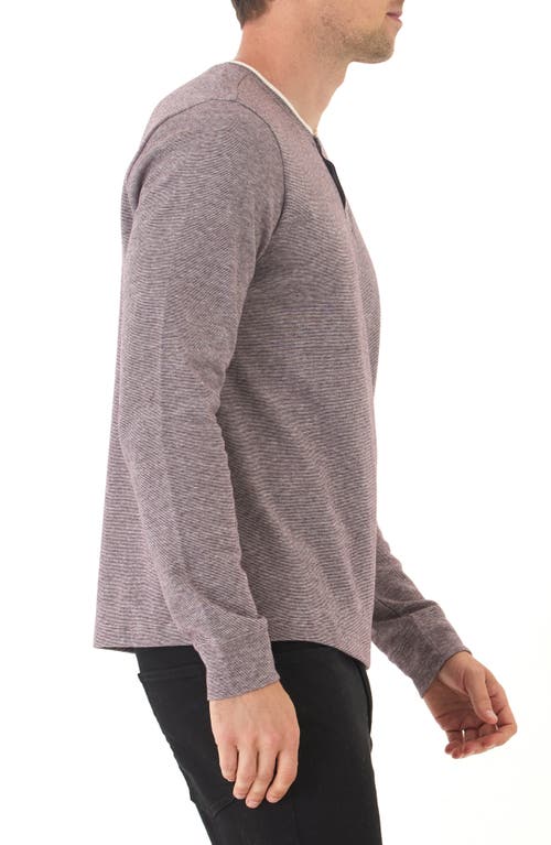 Threads 4 Thought The Charles Double Knit Henley In Purple
