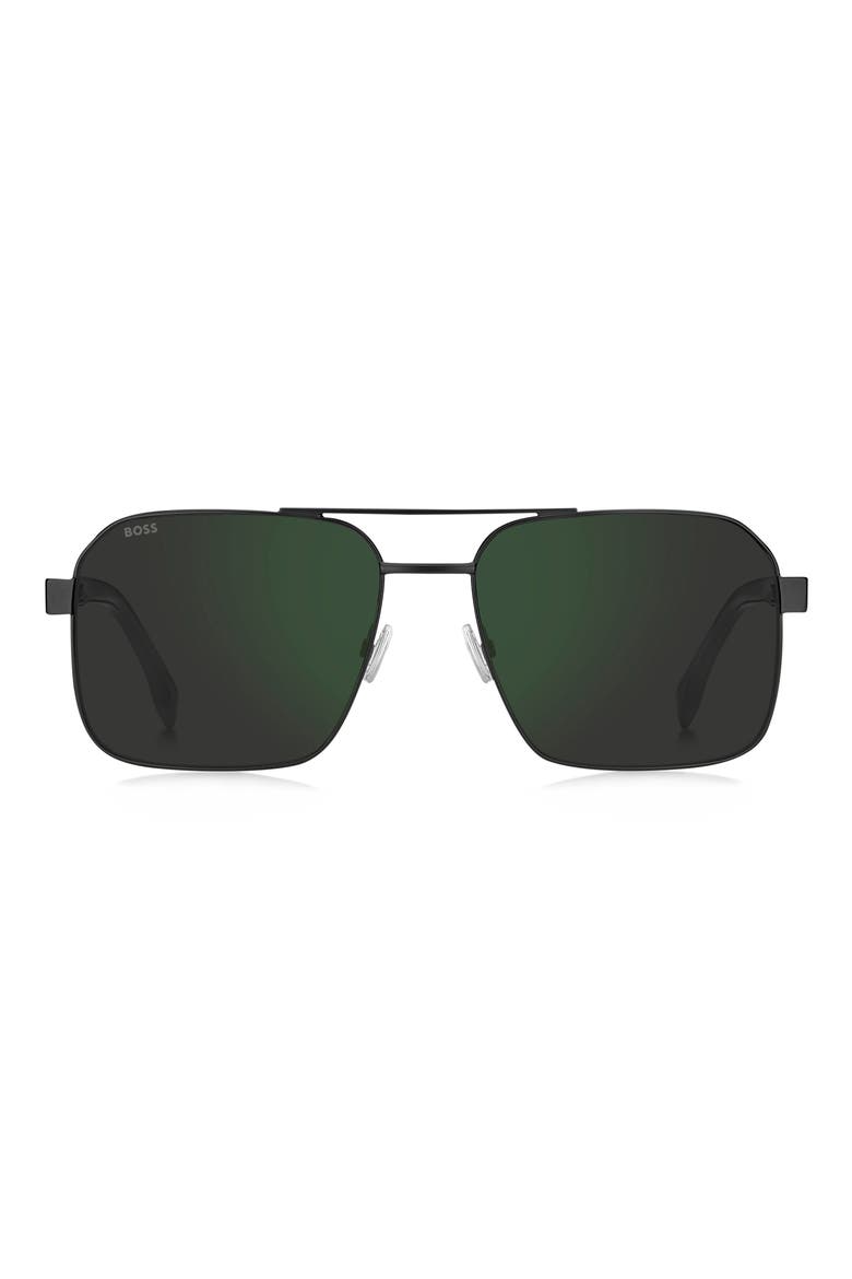 1985/S/US 59mm Square Sunglasses, Main, color, MATTE BLACK/ GYHC GNSP AR