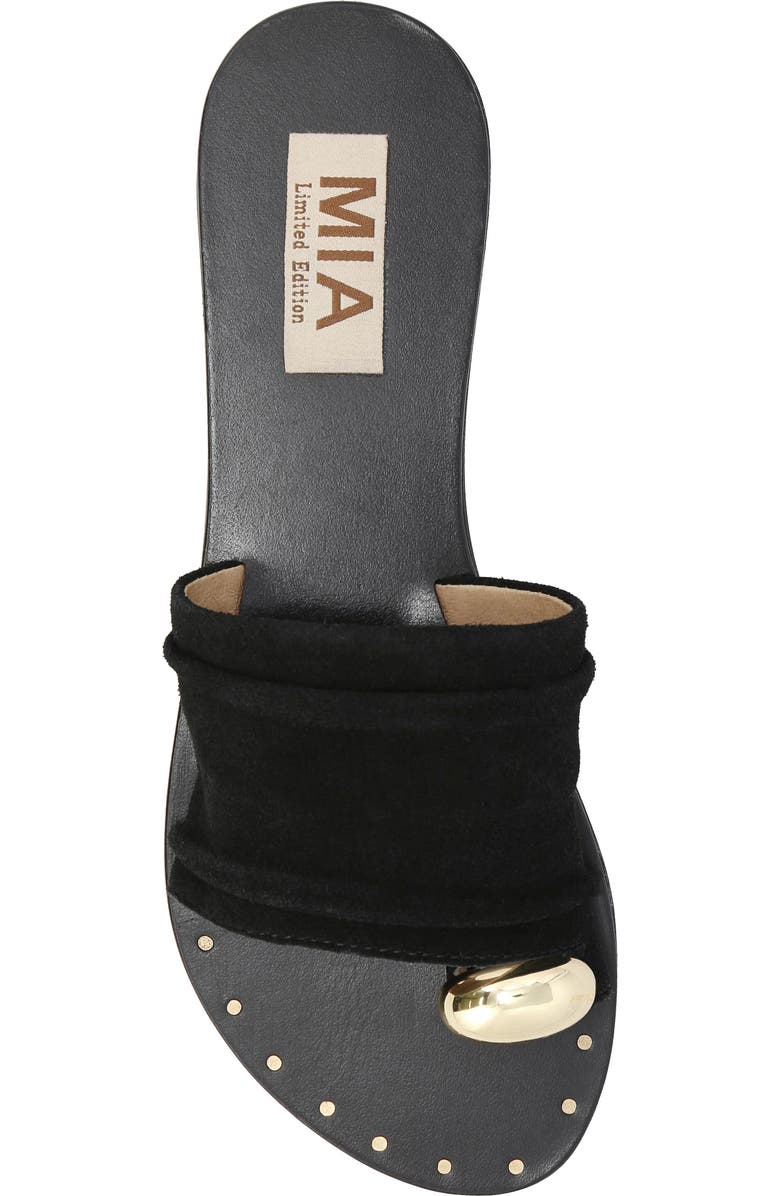 MIA Limited Edition Tiffani Slide Sandal, Alternate, color, Black