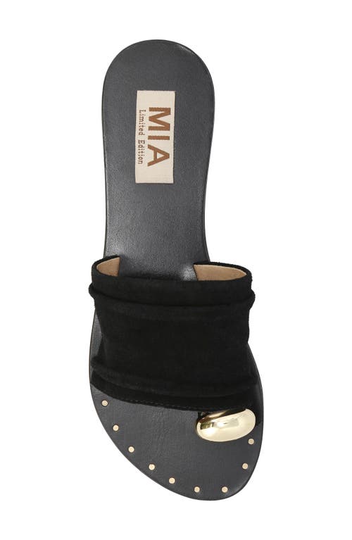 Mia Tiffani Slide Sandal In Black