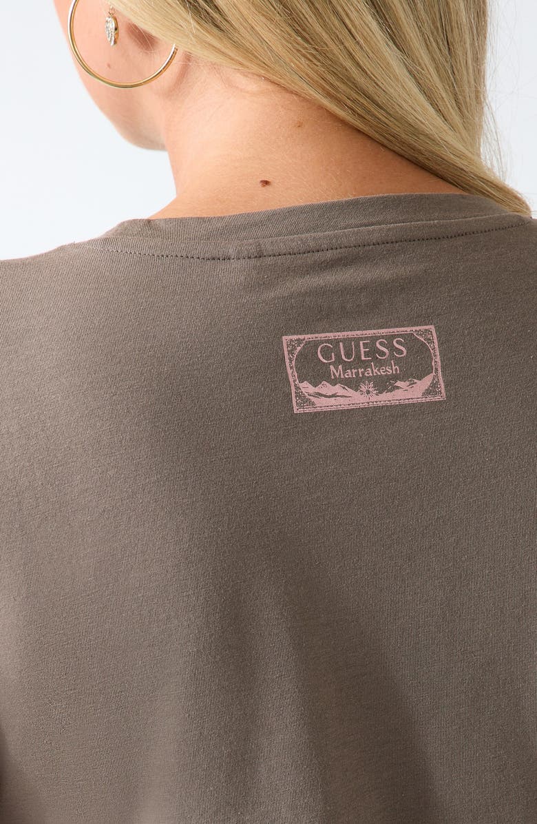 GUESS Desert Mirage Graphic T-Shirt, Alternate, color, Equestrian Brown