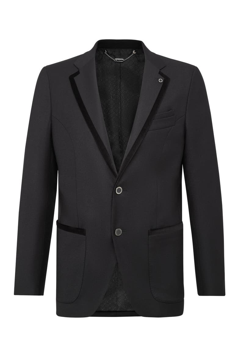 Blazer Elegant Men, Main, color, black