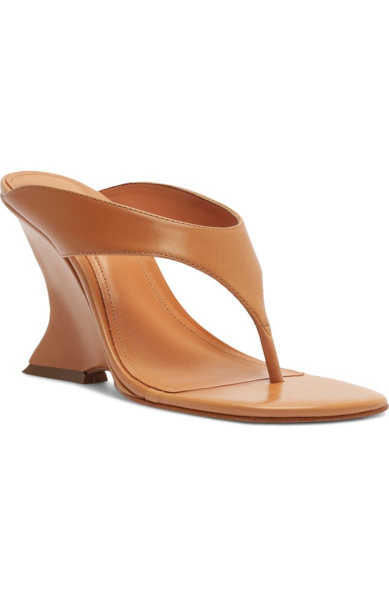 Schutz Maya Wedge Sandal, Main, color, Earth Clay