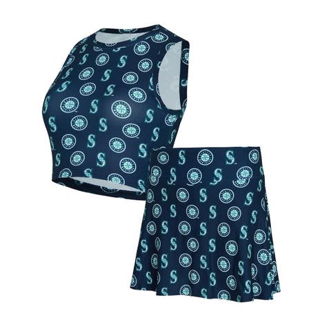 Women's Concepts Sport  Navy Seattle Mariners Knit Tank Top & Skort Set