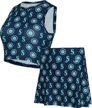 CONCEPTS SPORT Women's Concepts Sport Navy Seattle Mariners Knit Tank Top & Skort Set