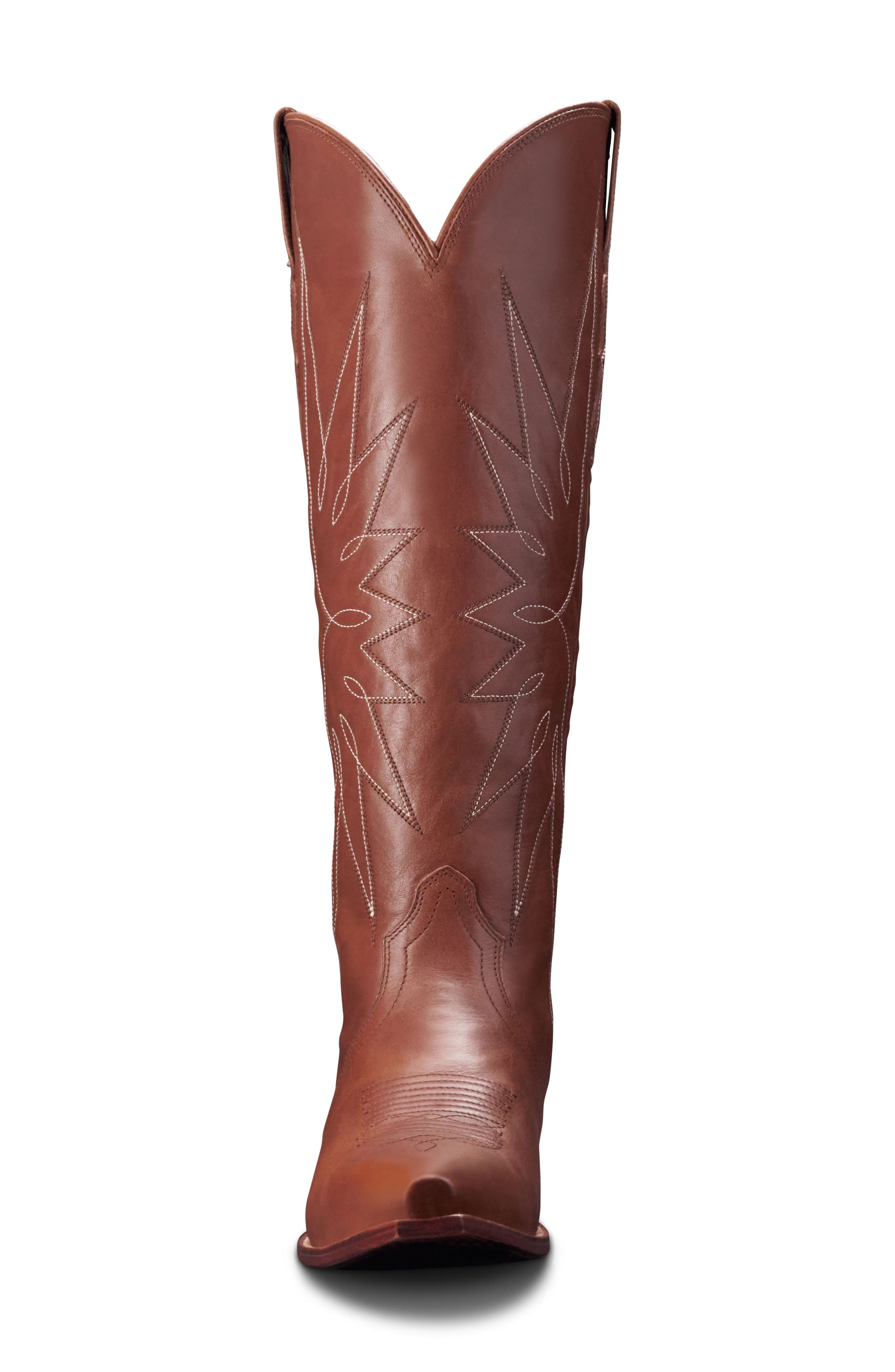 The Loretta Western Boot, Alternate, color, SADDLE