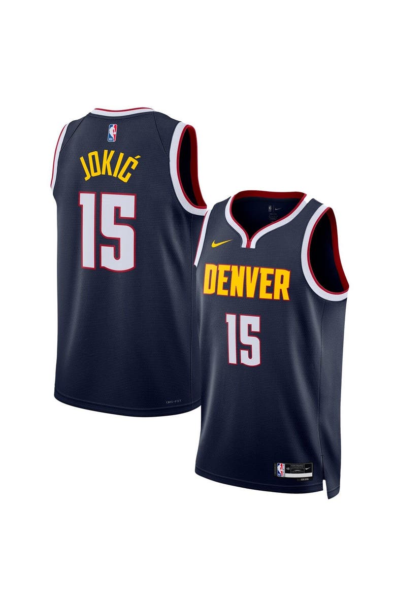 Nike Unisex Nike Nikola Jokic Navy Denver Nuggets Swingman Jersey - Icon Edition, Alternate, color, Navy