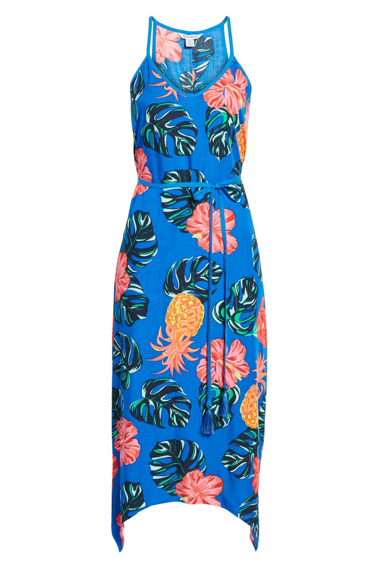 Pina Cool-Ada Midi Slipdress, Alternate, color, COBALT SEA