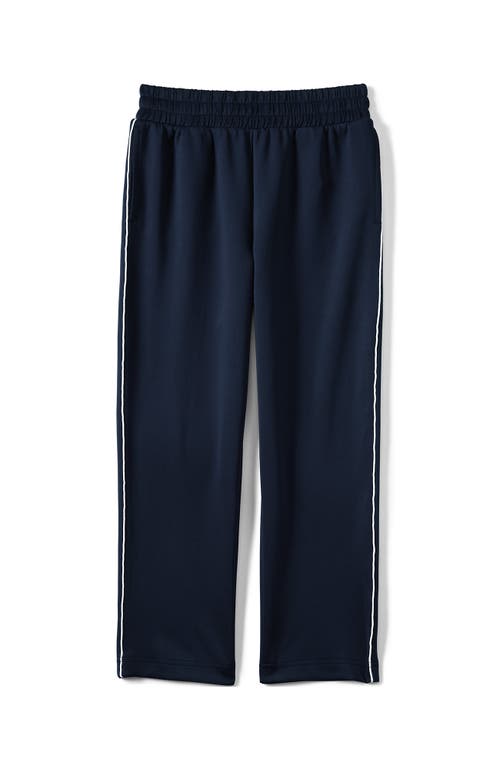 Lands' End School Uniform Coed Active Performance Track Pants In Black