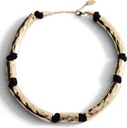 MANGO Hammered Collar Necklace