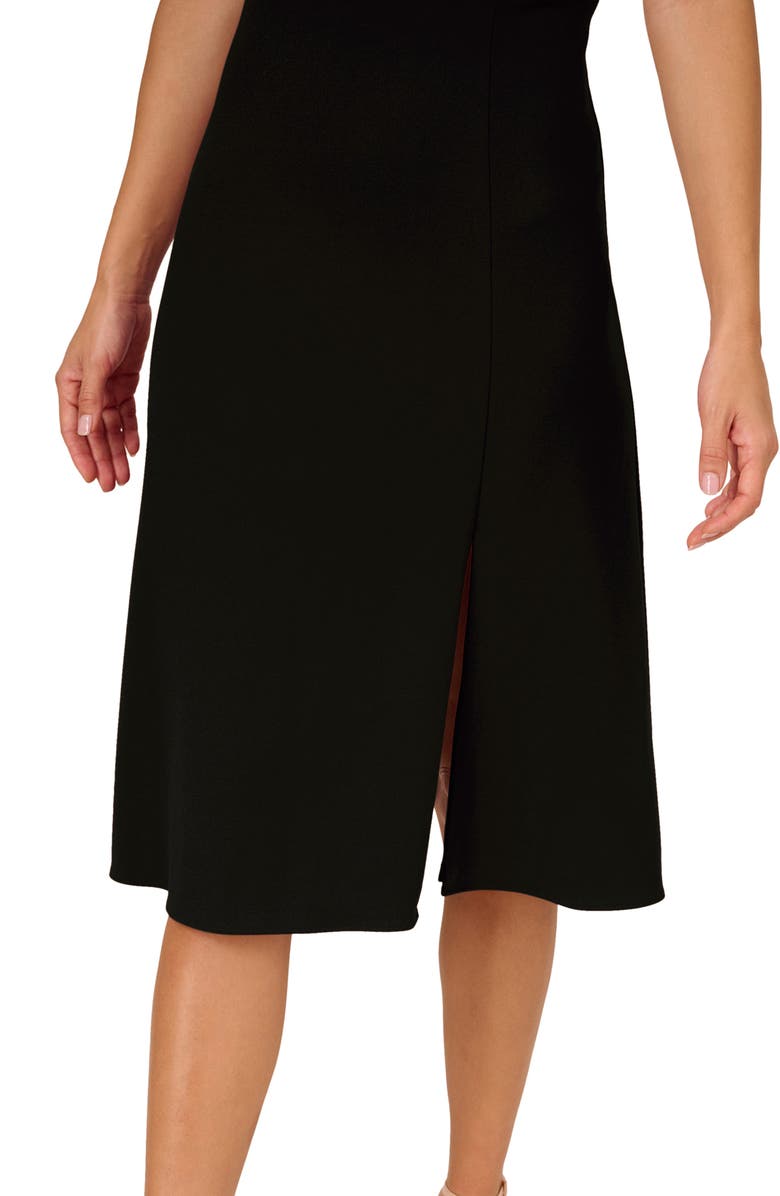 Adrianna Papell Ruffle Sheath Dress, Alternate, color, Black