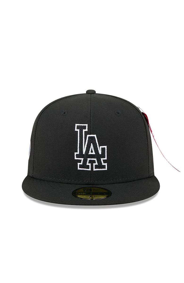 New Era x Alpha Industries Men's New Era x Alpha Industries Black Los Angeles Dodgers 59FIFTY Fitted Hat, Alternate, color, Black