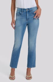 NYDJ Marilyn Paneled High Waist Ankle Straight Leg Jeans
