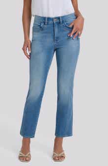 Marilyn Paneled High Waist Ankle Straight Leg Jeans