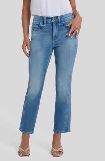 Marilyn Paneled High Waist Ankle Straight Leg Jeans
