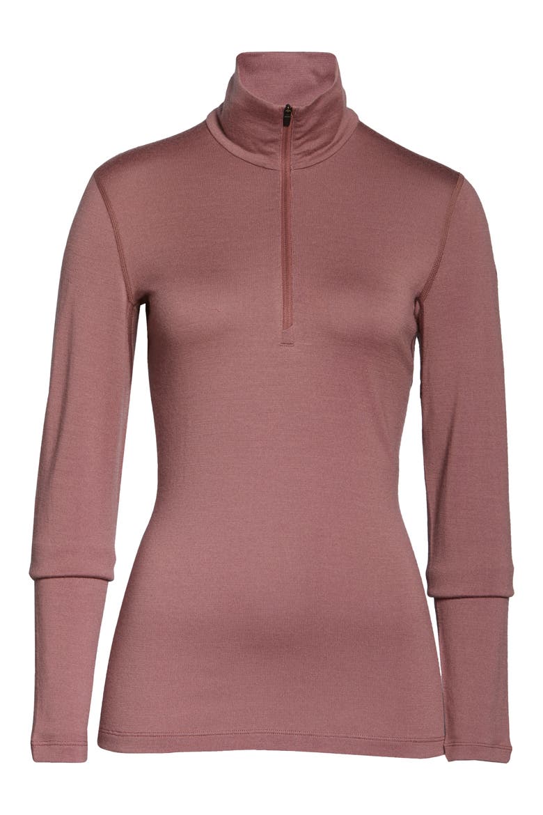 260 Tech Merino Wool Half Zip Base Layer Top, Alternate, color, SUEDE