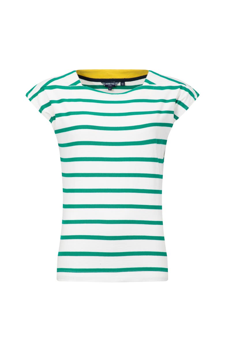 Bowe Striped Jersey T-Shirt, Alternate, color, Heritage Green