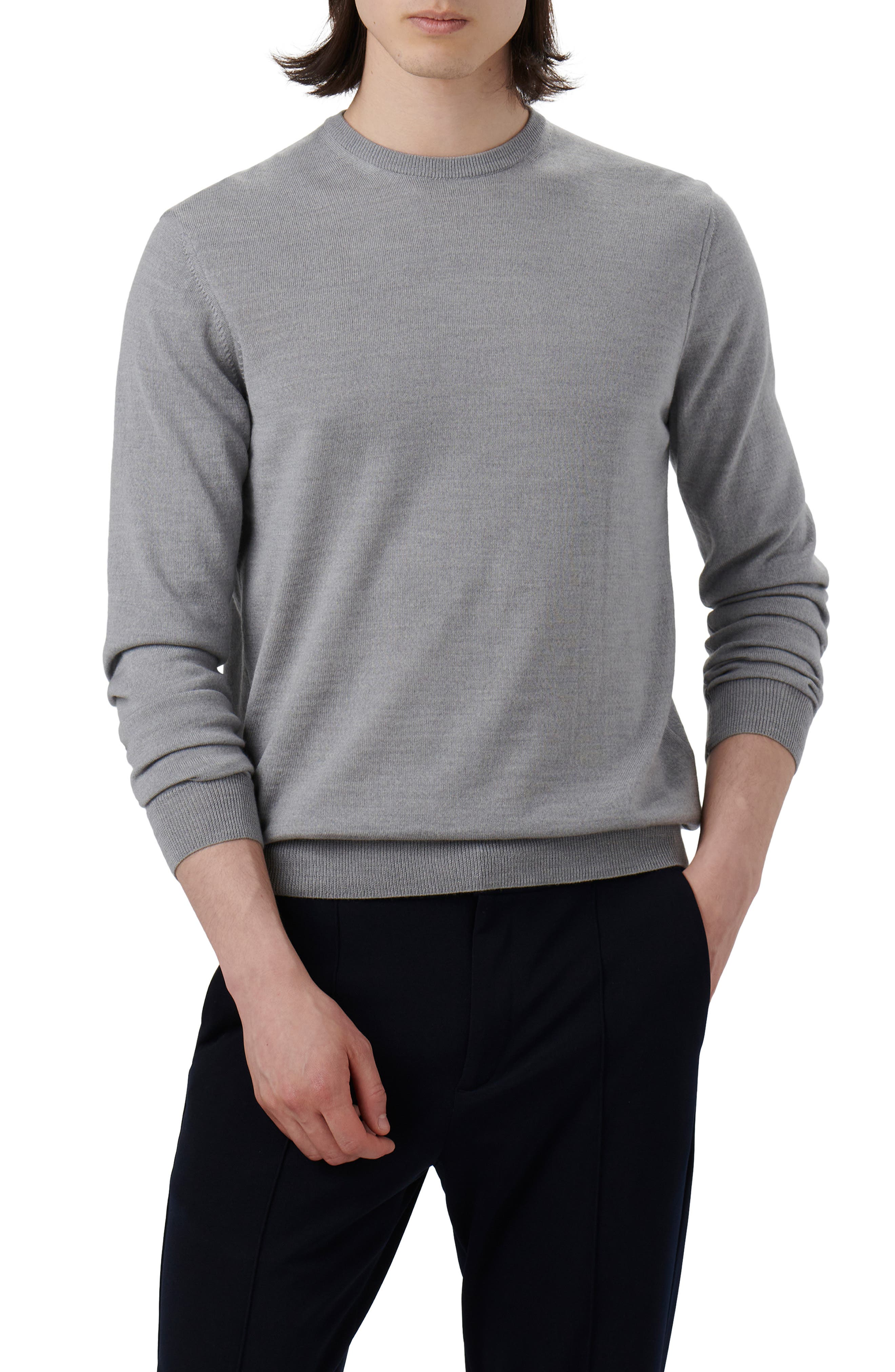 Bugatchi Merino Wool Crewneck Sweater