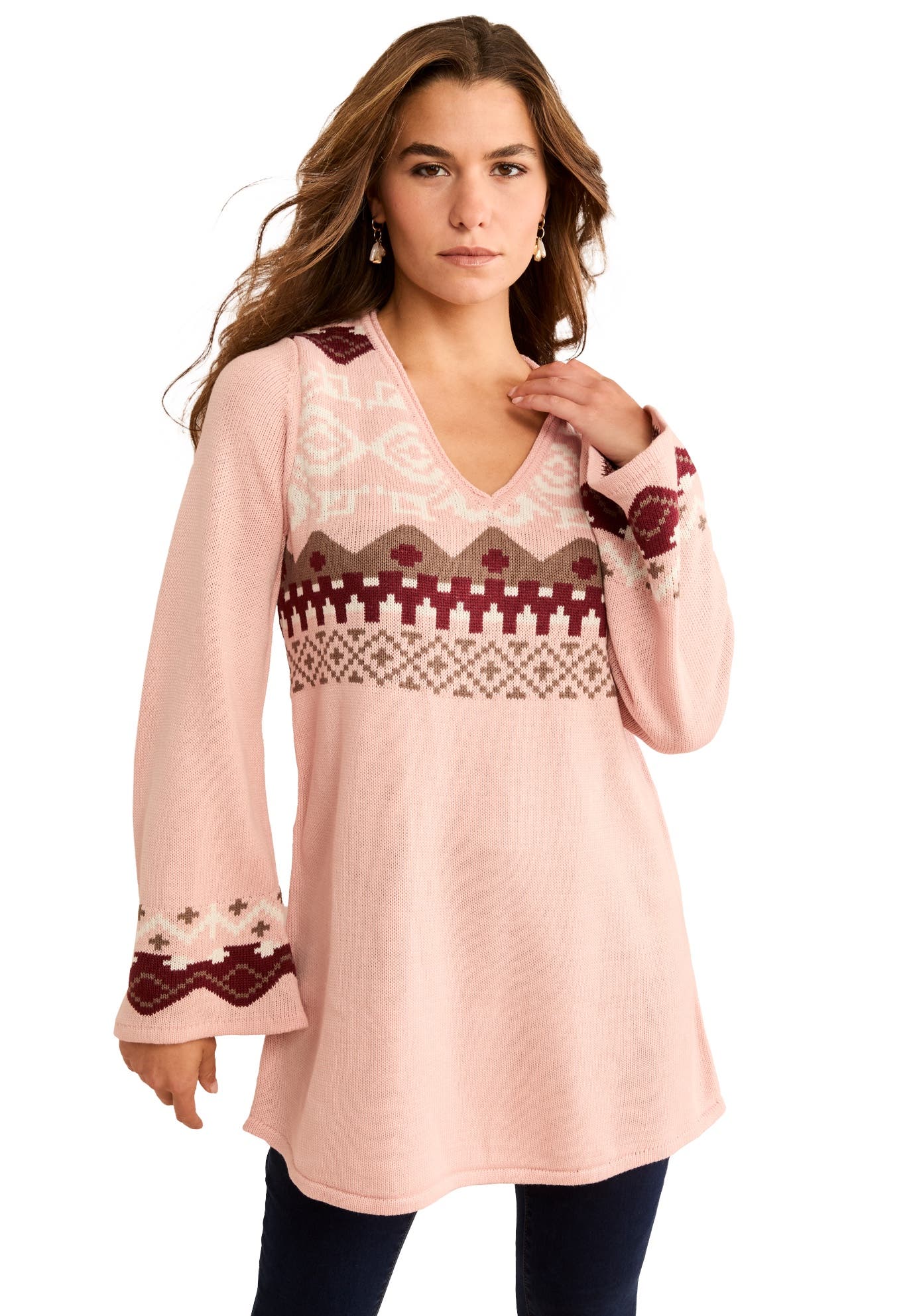 BLUSH MULTI FAIR ISLE