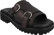 FERRAGAMO Double Strap Slide Sandal