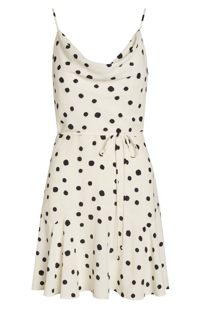 Willow Freddie Cowl Neck Minidress, Alternate, color, Ivory