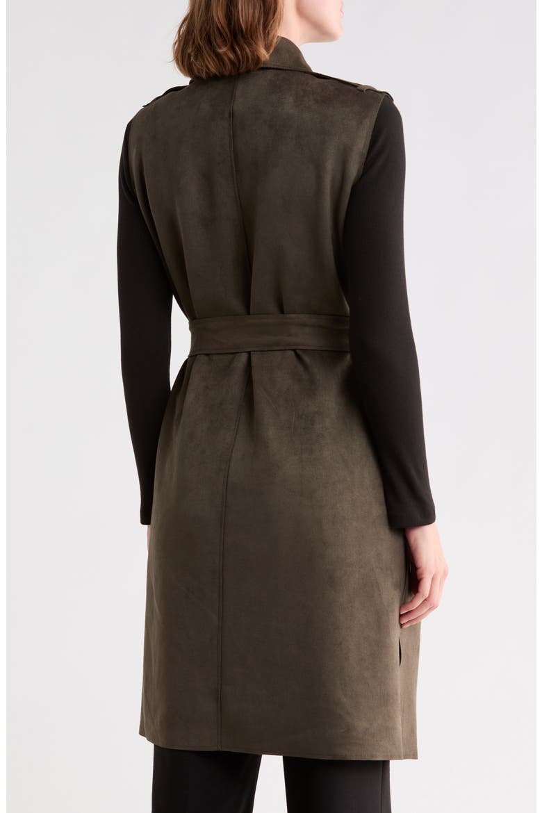 Double Breasted Blazer Vest, Alternate, color, OLIVE MOSS