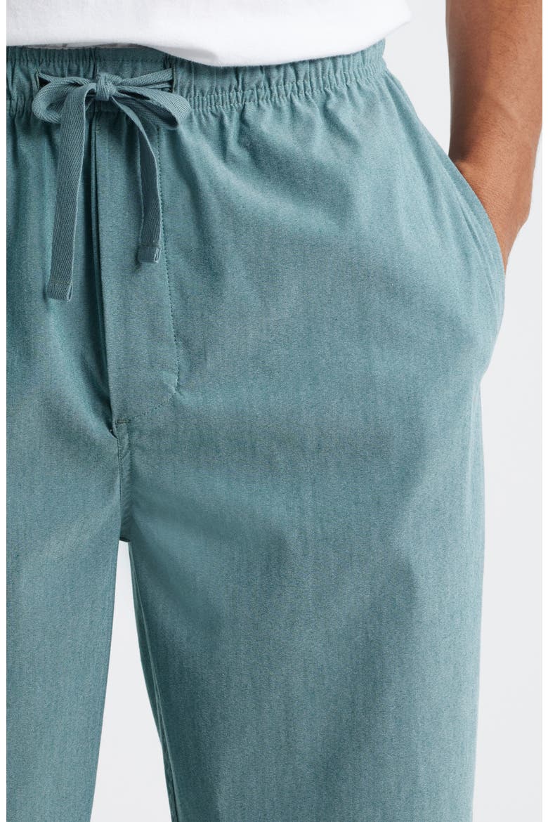 Woven Pajama Pants, Alternate, color, GREEN GARNET CHAMBRAY