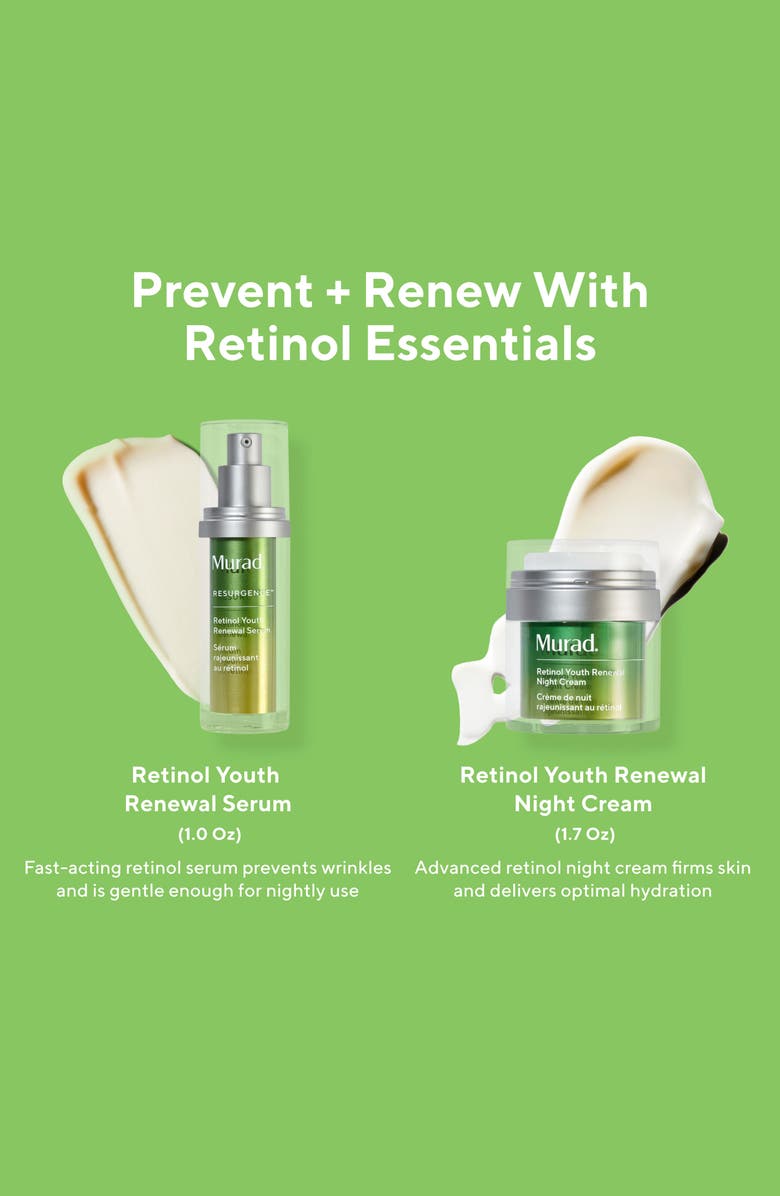 Murad<sup>®</sup> Prevent + Renew with Retinol Essentials Set $181 Value, Alternate, color,