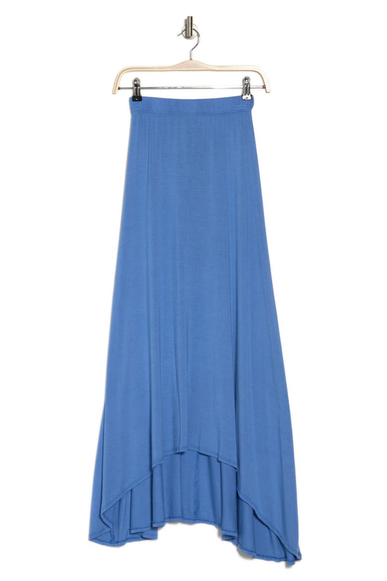 Asymmetric High-Low Skirt, Alternate, color, BLUE PERENNIAL