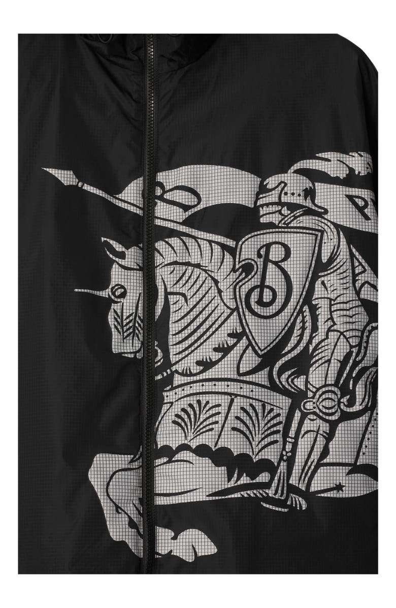 Burberry EKD Nylon Hooded Jacket, Alternate, color, 